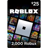 Roblox Gift Card 25 USD Tarjeta Robux 2000 Global - Código Digital